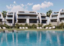 Luxurious apartments with pool and solarium in Rojales.